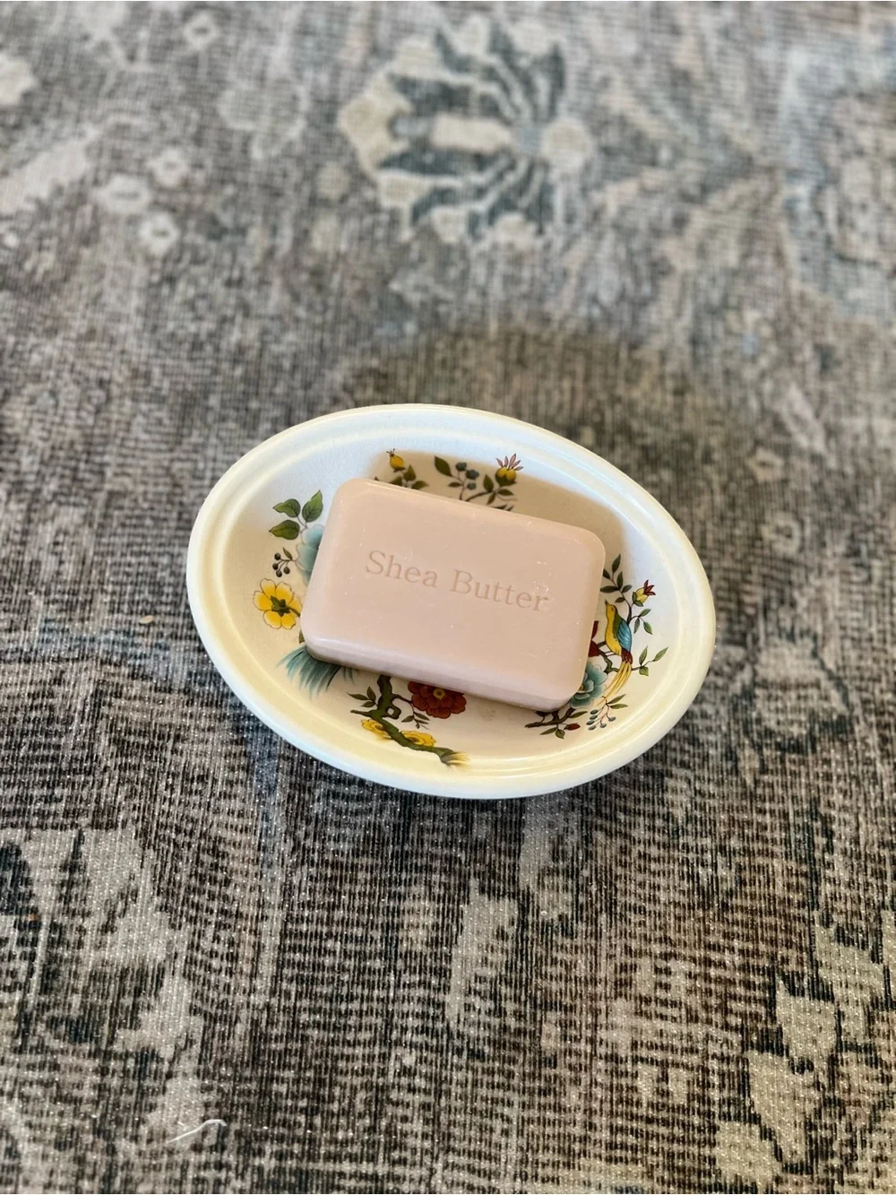 Vintage Mason's Ironstone for Crabtree & Evelyn Ceramic Soap Dish, Exotic Bird